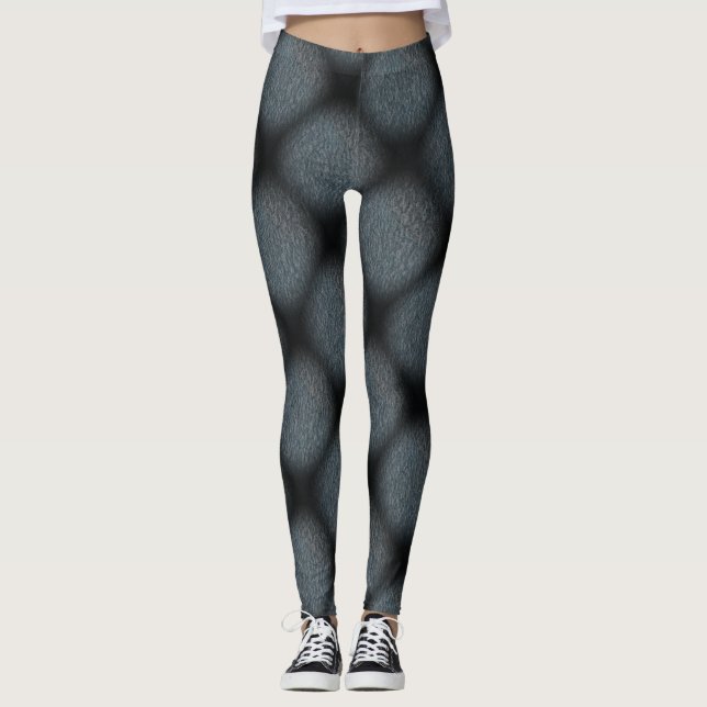 modern design deep gray leggings (Front)