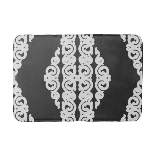Modern design elegant ornamental pattern bath mat