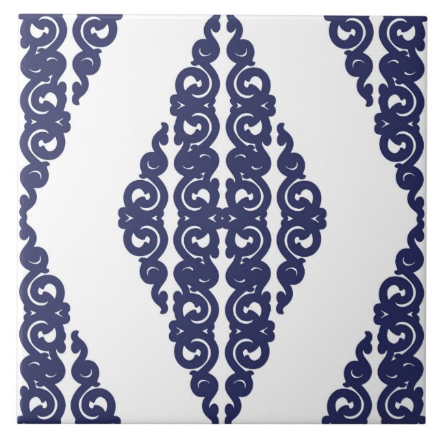 Modern design, elegant, ornamental pattern ceramic tile (Front)