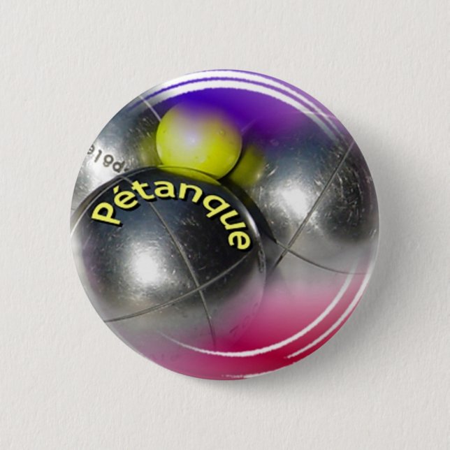 Modern design for Petanque Button (Front)