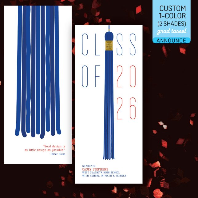 Modern Design Grad Announcement | Color-Editable (Creator Uploaded)