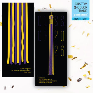 Modern Design Graduation Announcement Color-Edit