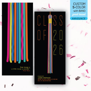 Modern Design Graduation Announcement Color-Edit