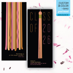 Modern Design Graduation Announcement Color-Edit