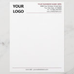 Modern Design Letterhead with Your Logo Name Info<br><div class="desc">Custom Colors and Font - Simple Personalized Your Modern Business Office Letterhead with Logo - Choose / add your favorite elements and text colors / font and size ! Resize and move or remove and add elements - Image / text with customization tool ! Add Your Logo - Image -...</div>