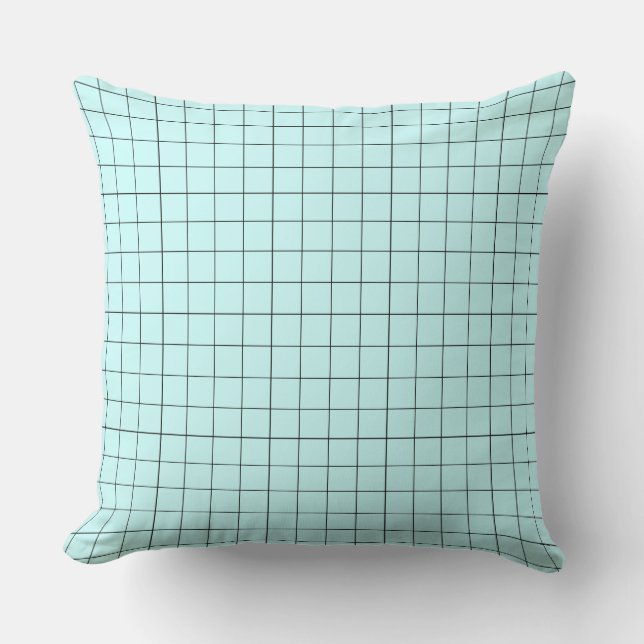 Modern Design Lignes Tartan Pastel Colors Pillow (Front)