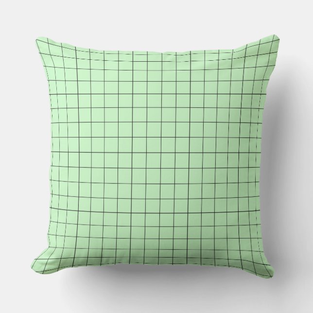 Modern Design Lignes Tartan Pastel Colors Pillow (Front)