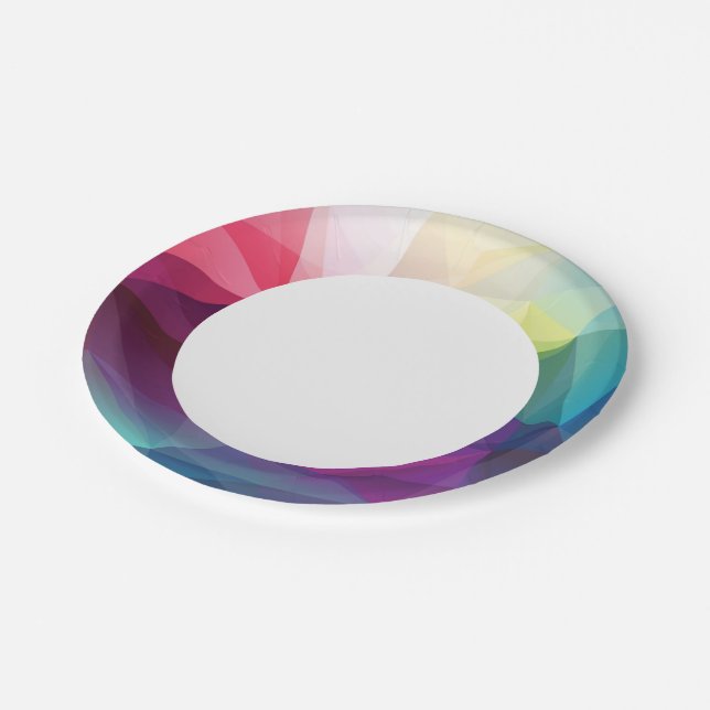 Modern Design Paper Plates (Angled)