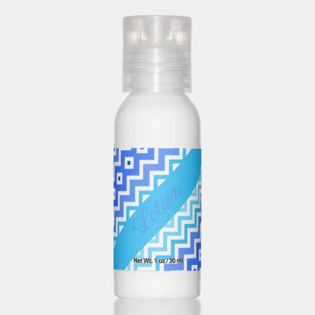 Modern Design Patterned Labelled Hand Lotion | Zazzle