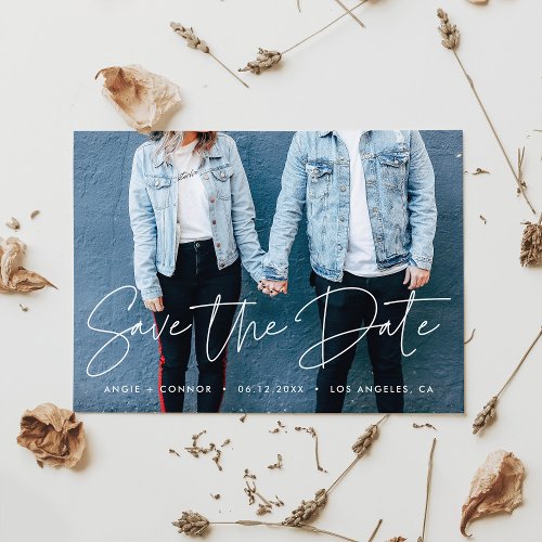 Modern design Save the Date photo card