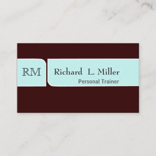 Modern Design Simple Plain Masculine Business Card Template
