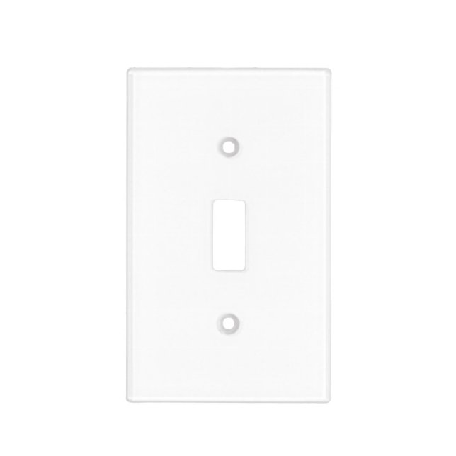 Modern Design Single Toggle Light Switch Cover (Front)