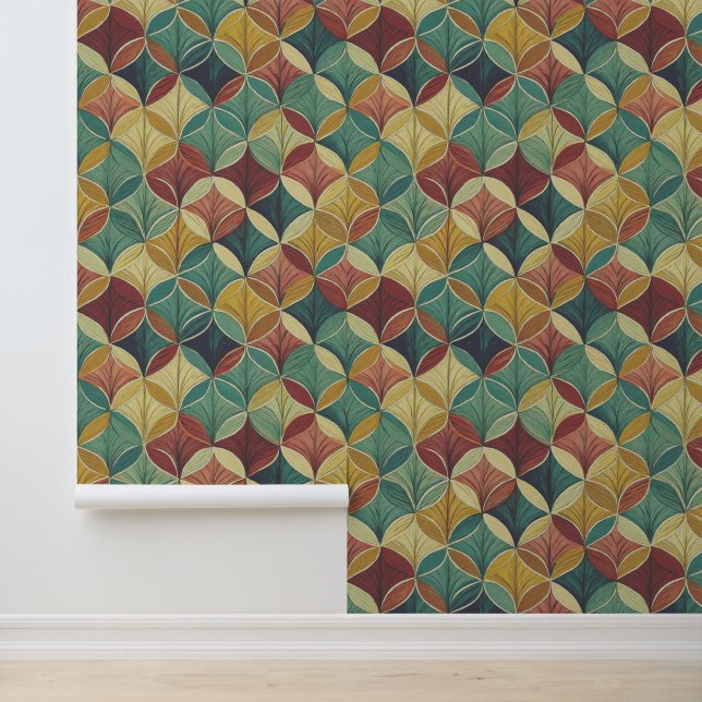 Modern Design Vinyl Wallpaper Wallpaper (Application)