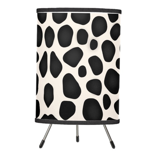Modern design with black patterns   tripod lamp (Front)