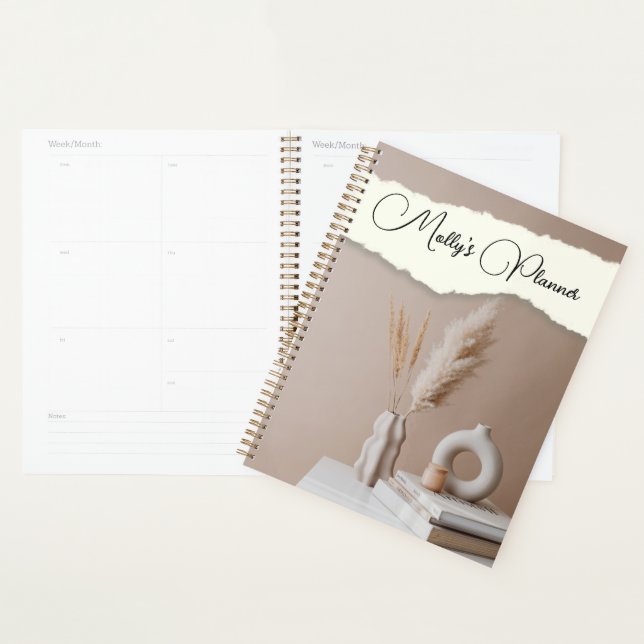 Modern design with customized name planner (Display)