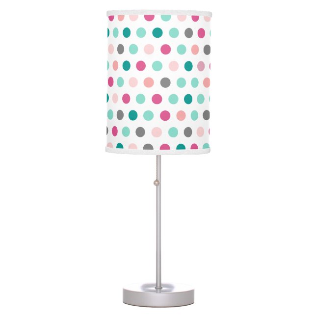Modern Designer Polka Dots Table Lamp (Front)