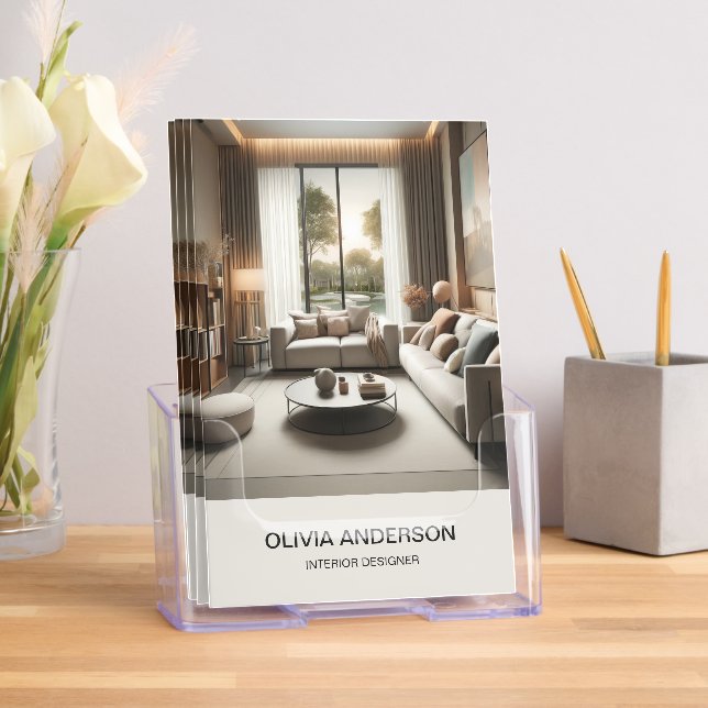 Modern Designer Professional Business Bi-Fold Brochure (Insitu)