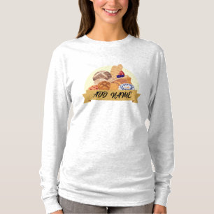 Modern dessert Bread baking bakery custom name T-Shirt