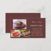 Modern dessert cupcake cake bakery business card (Front/Back)
