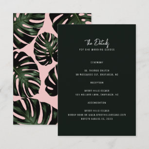 Modern Destination Wedding Enclosure Cards