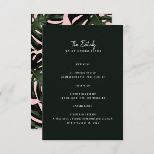 Modern Destination Wedding Enclosure Cards