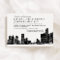 Modern Detroit Skyline Black and White Wedding