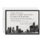 Modern Detroit Skyline Black and White Wedding