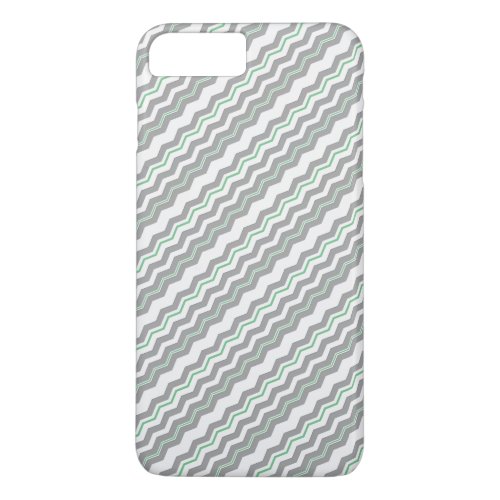 Modern Diagonal Chevron with any Color Detail iPhone 8 Plus7 Plus Case