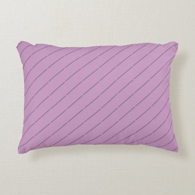 Modern Diagonal Stripe  Accent Pillow (Front)