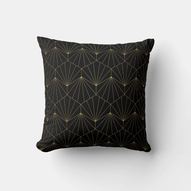Modern diamond art deco seamless pattern. Trendy a Throw Pillow (Front)