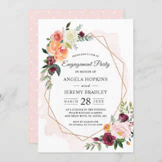 Personalised Engagement Invitations • Engagement Party Invites With Envelopes •