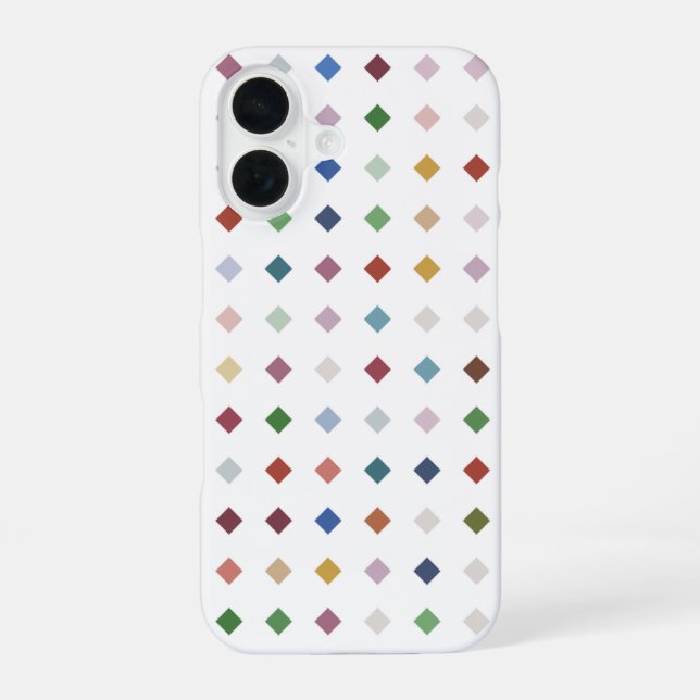 Modern Diamond Geometric Pattern Iphone Case (Back)