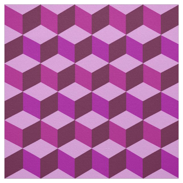 Modern Diamond Grid, Amethyst Purple and Violet Fabric (Swatch)