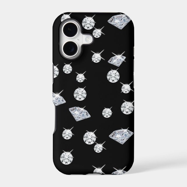 Modern Diamonds Pattern Iphone Case (Back)