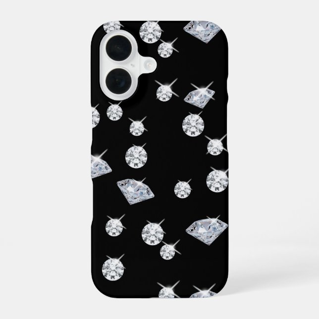 Modern Diamonds Pattern iPhone Case (Back)