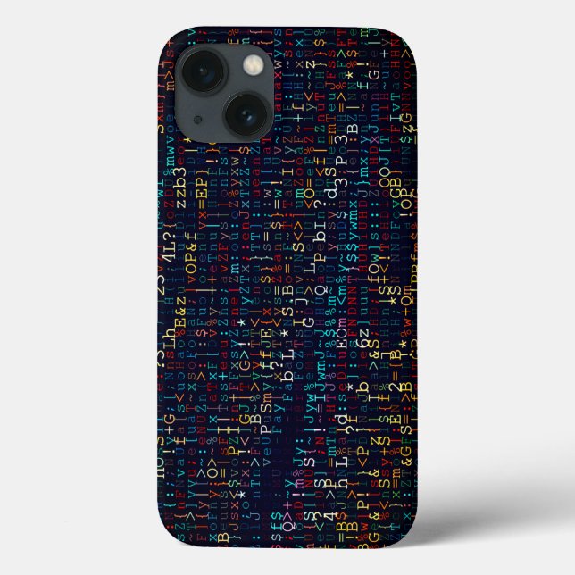 Modern Digital Abstract Multi-Color Case-Mate iPhone Case (Back)