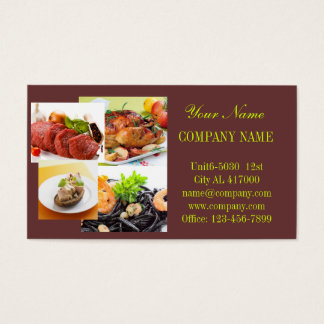 Food Service Business Cards Templates Zazzle Modern Diner Catering Deli Food Service Business Card