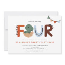 Modern Dinosaur 4th Birthday Party