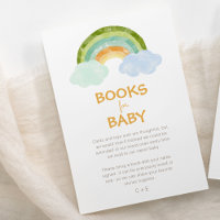 Modern Dinosaur Rainbow Baby Shower Books For Baby