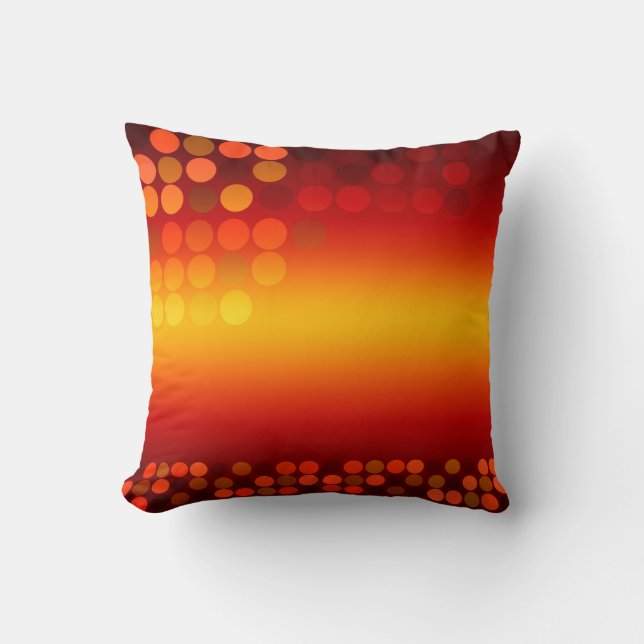 Modern Disco Sunset Big Cushion Pillow (Front)