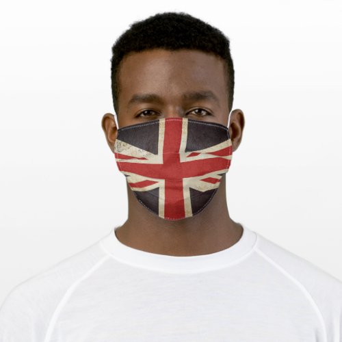 Modern Distressed Grunge Union Jack Face Mask