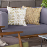 Modern Distressed Metallic Gold Pattern - Chevron