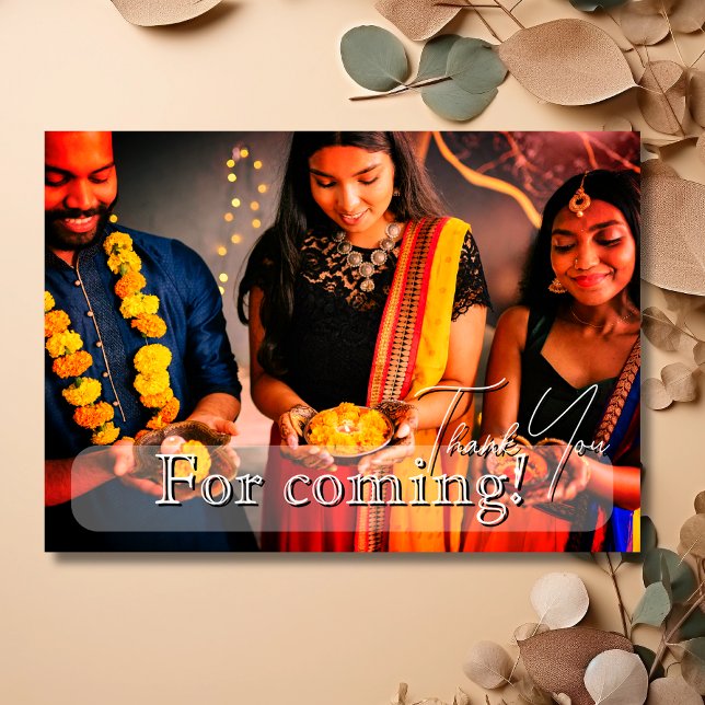 Modern Diwali Festival Family Photo Thank You (Creator Uploaded)