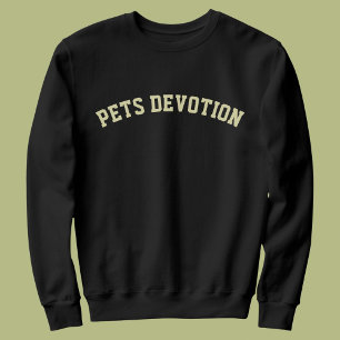 Modern DIY Animal Pet Lovers Cat Mom Besties Black Sweatshirt