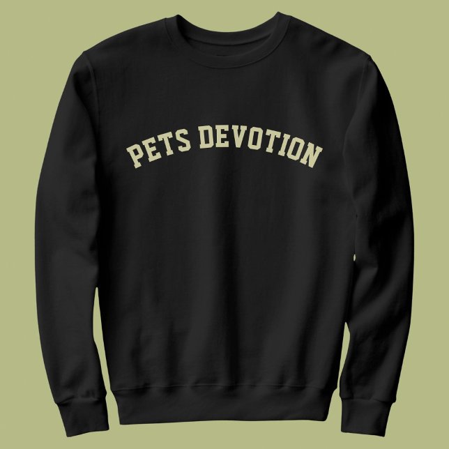 Modern DIY Animal Pet Lovers Cat Mom Besties Black Sweatshirt (Creator Uploaded)