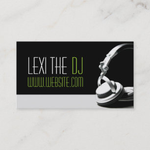 Modern DJ Music Club Entertainment Business Card