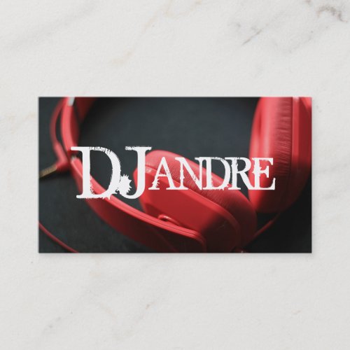 Modern DJ Music Entertainment Business Card
