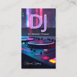 Modern DJ Turntable Business Card
