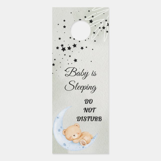 Modern Do Not Disturb Door Hanger (Front)