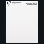 Modern Doctor & Hospital Stethoscope  Letterhead<br><div class="desc">Modern Doctor & Hospital Stethoscope Letterhead features Stethoscope and a modern text template. A perfect design for doctor , hospital or private clinic owner .Please click on the personalize button to customize it with your text .Kindly visit my store " loveyouart"  for other or similar designs .</div>